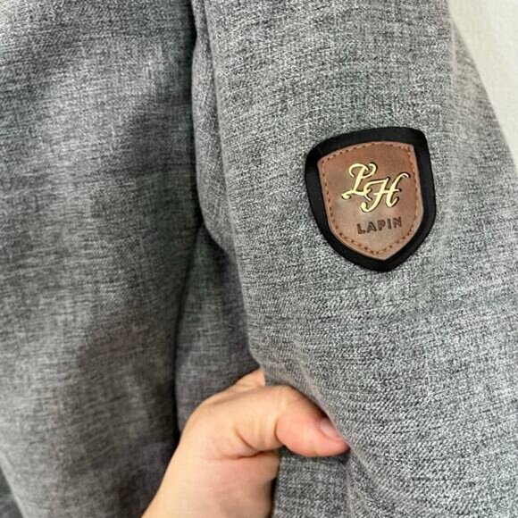 Lapin House Girls Winter Coat Faux Fur Hood Belted Quilted Jacket Size 14 - Picture 5 of 8